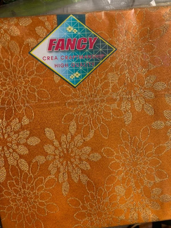 Orange Color Ogele Fabric - Image 5