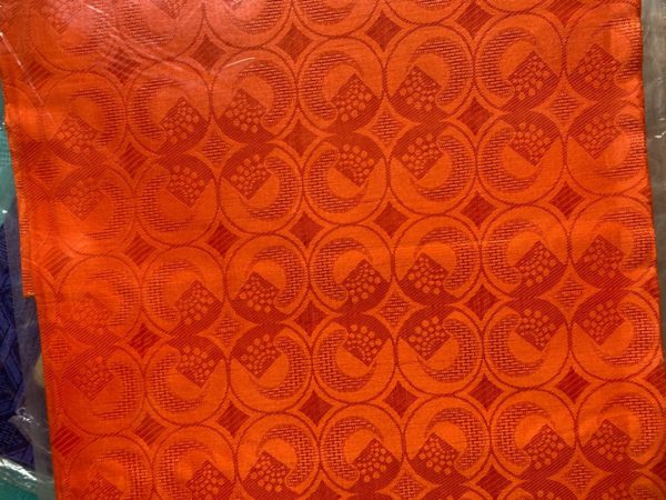 Orange Color Ogele Fabric